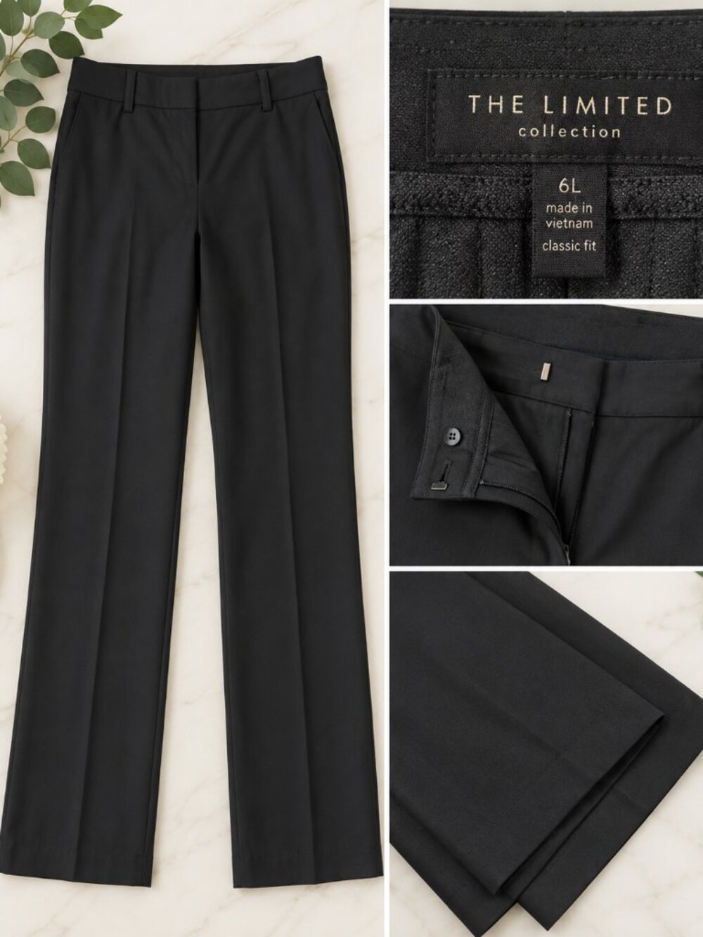 The Limited Cassidy Fit Brown Dress Pants Size 6L Long